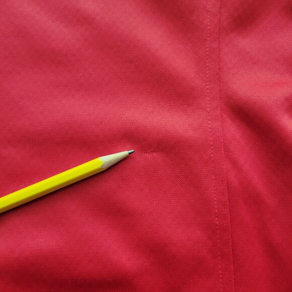 Nike Red Full Zip Dri-FIt Jacket Size Small - Retro Classic Look Unisex - Picture 12 of 13